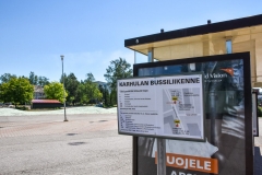 Karhulan-linja-autoasema heinäkuu 2020